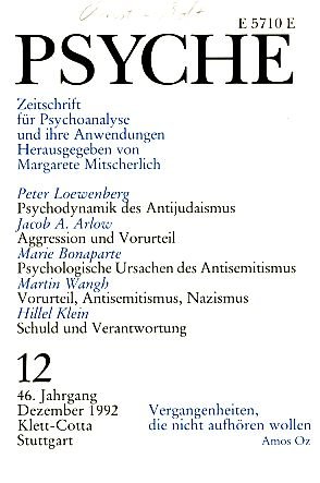 Psyche  46. Jahrgang 1992, Heft 12.