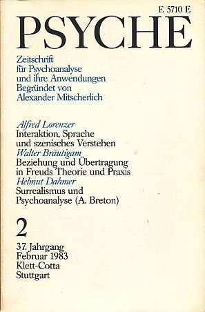 Psyche  37. Jahrgang 1983, Heft 2.