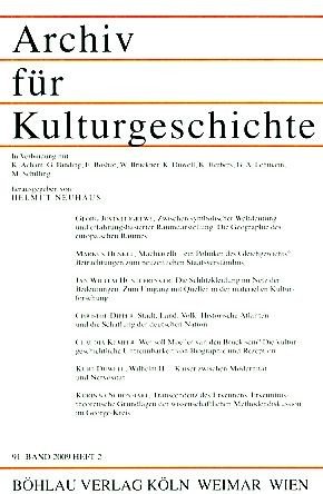 Archiv für Kulturgeschichte. 91. Band. 2009, Heft 2.