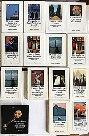 15 Bücher DONNA LEON. COMMISSARIO BRUNETTI. Kommissar Brunetti.