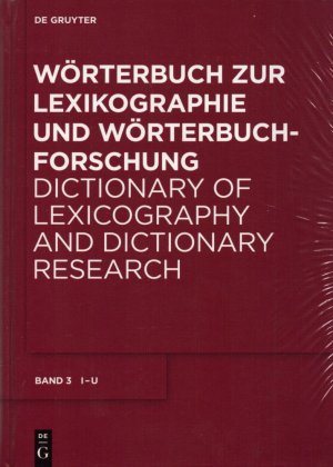 gebrauchtes Buch – Wiegand, Herbert Ernst – Wörterbuch zur Lexikographie und Wörterbuchforschung / Dictionary of Lexicography and Dictionary Research. Band 3: I-U.