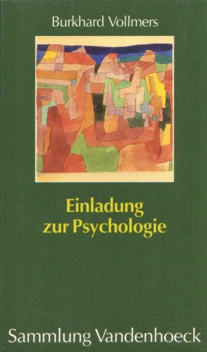 gebrauchtes Buch – Burkhard Vollmers – Einladung zur Psychologie. Mit 16 Abb. u. 2 Übersichten. (= Sammlung Vandenhoeck).