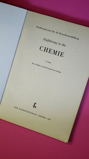 antiquarisches Buch – EINFÜHRUNG IN DIE CHEMIE.