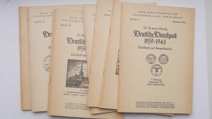 Deutsche Dienstpost 1935 – 1945, Handbuch und Stempelkatalog, Heft 9 / 1953 , 15, 18, 19, 28, 29, 31, 39 / 1959 (Post Stempel Philatelie Nationalsozialismus […]