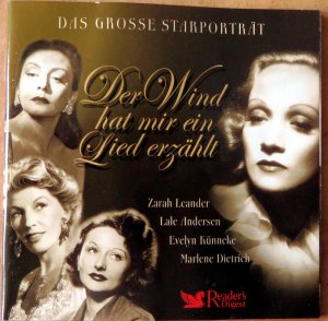 gebrauchter Tonträger – Zarah Leander, Lale Andersen – Das grosse Starporträt - Der Wind hat mir ein Lied erzählt - 4 CDs