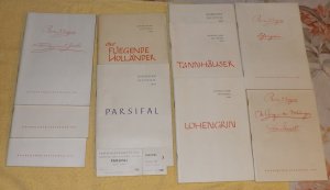 10 Programmhefte Bayreuther Festspiele Lohengrin (1962 + 1968) , Tristan und Isolde (1964, 1966,1968, ), Der Ring der Nibelungen 1963, - Der fliegende […]