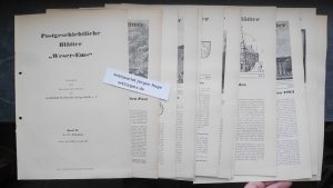 Postgeschichtliche Blätter aus dem Weser Ems Gebiet, Band 1 1960 bis 1965, Heft 1 – 14 (Post Postgeschichte Bremen Niedersachsen Oberpostdirektion Philatelie […]