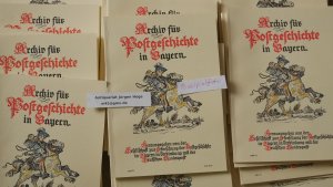 19 x Archiv für Postgeschichte in Bayern – 1980/ 1,2 (2 Beil.) – 1981/ 1,2 (1 Beil.) – 1983/ 1,2 (3 von 4 Beil.) – 1984/ 1,2 - 1985/ 1,2 (1 Beil.) - 1986 […]