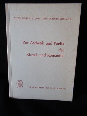 gebrauchtes Buch – Geissler/Hülse  – Zur Ästhetik und Poetik der Klassik und Romantik