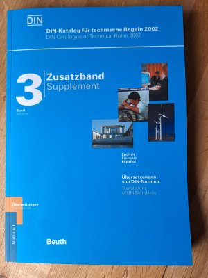 DIN-Katalog für technische Regeln 2002 /DIN Catalogue of Technical Rules 2002 Band 3 / Volume 3