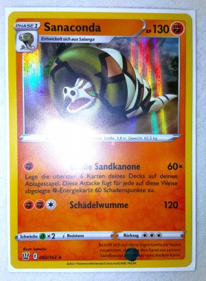 gebrauchtes Spiel – Pokemon TCG Kampfstile Karte 082/163 Sandaconda