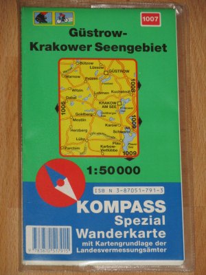 Güstrow-Krakower-Seengebiet - Kompass Spezial-Wanderkarte -  Mit Kompass Lexikon