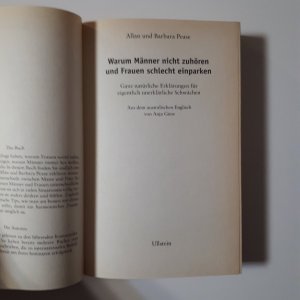 gebrauchtes Buch – Allan Pease – Warum Männer nicht zuhören und Frauen schlecht einparken