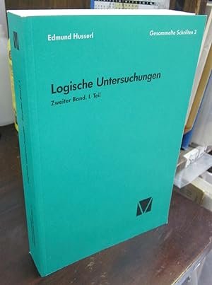 gebrauchtes Buch – Edmund Husserl – Gesammelte Schriften, (Nur) Zweiter Band, 1. Teil (Logische Untersuchungen)