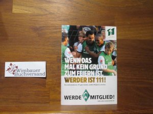 Postkarte Werder Bremen Wenn das mal kein Grund zum Feiern ist. Werder ist 111!