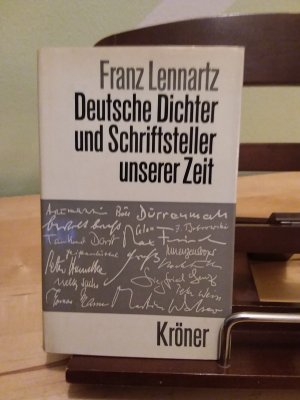 gebrauchtes Buch – Franz Lennartz – Deutsche Dichter Und Schriftsteller Unserer Zeit:  - Einzeldarstellungen zur schönen Literatur in deutscher Sprache