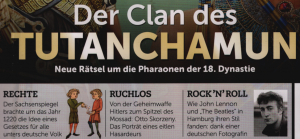 gebrauchtes Buch – P. M. History. April 2018. Der Clan des Tutanchamun