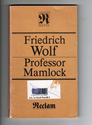 gebrauchtes Buch – Friedrich Wolf – Professor Mamlock