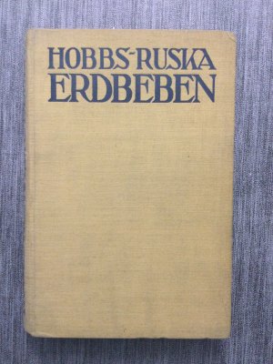 gebrauchtes Buch – William Herbert Hobbs – Erdbeben