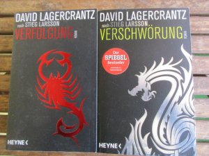 gebrauchtes Buch – David Lagercrantz  – Bücherset (Buchreihe: Millennium) - Band 4: Verschwörung (nach Stieg Larsson) / Band 5: Verfolgung (nach Stieg Larsson)