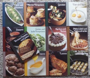 13 x Die Kunst des Kochens / Methoden und Rezepte aus der Time Life Redaktion : Fisch und Schaltiere + Warme Vorspeisen + Gemüse + Eier und Käse + Suppen […]