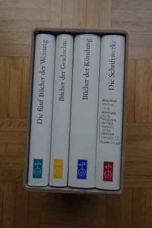 Die Schrift: Die hebräische Bibel: Das Alte Testament: Die fünf Bücher der Weisung; Bücher der Geschichte; Bücher der Kündung; Die Schriftwerke