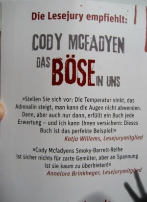 gebrauchtes Buch – Cody Mcfadyen – Cody Mcfadyen - DAS BÖSE IN UNS - Smoky Barrett - Band 3 - Ich kenne dein kleines Geheimnis - Ich werde dich jetzt töten