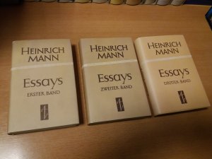 Drei Bände Essays aus der Reihe "Ausgewählte Werke in Einzelausgaben" (Band 11, 12 und 13 komplett). Erster Band: Geist und Tat. Der Zola-Essay. Die geistige […]