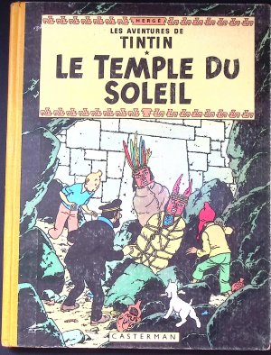 Les Aventures de Tintin 3 franz. Erstausgaben: On le marché sur la lune 1954, Le temple du soleil 1949; le crabe aux princesd´or 1947