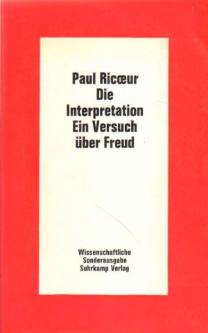 Die Interpretation. Ein Versuch über Freud.