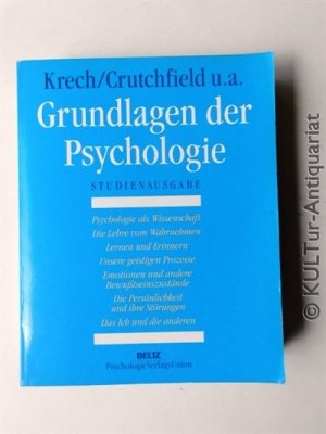 gebrauchtes Buch – Krech, David – Grundlagen der Psychologie.