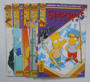 Simpson Comis: Nr. 12 bis 15 und Nr. 18. [Konvolut aus 5 Comics]. Gib mir den Tod!; Wenn die Sonne brennt...; Rauch am Himmel; Wie ist der Empfang; Der […]