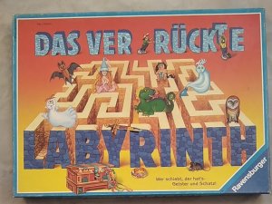 gebrauchtes Spiel – Kobbert, Max J – Das verrückte Labyrinth (Holzspielsteinen, ältere Version 1963)[Kinderspiel]. Achtung: Nicht geeignet für Kinder unter 3 Jahren.