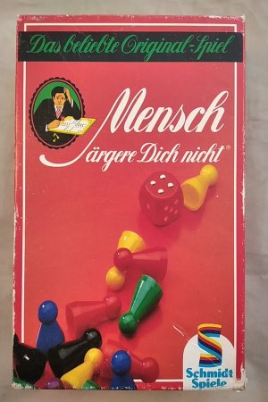 gebrauchtes Spiel – Mensch ärgere Dich nicht [Würfelspiel]. Achtung: Nicht geeignet für Kinder unter 3 Jahren.