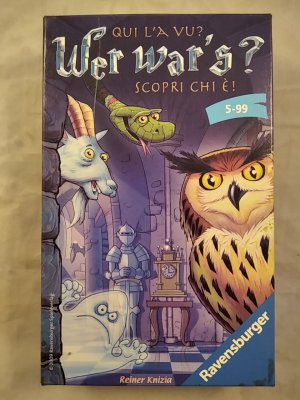 gebrauchtes Spiel – Reiner Knizia – Wer war´s? Mitbringspiel [Kinderspiel]. Achtung: Nicht geeignet für Kinder unter 3 Jahren.