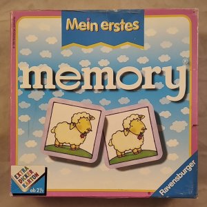 Mein erstes memory - 12 Bildpaare, extra dicke Kartonkarten [Legespiel]. Achtung: Nicht geeignet für Kinder unter 3 Jahren.