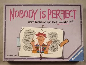 gebrauchtes Spiel – Bertram Kaes – Nobody is Perfect. ...oder ahnen Sie, was eine Mansube ist? [Gesellschaftsspiel]. Achtung: Nicht geeignet für Kinder unter 3 Jahren.