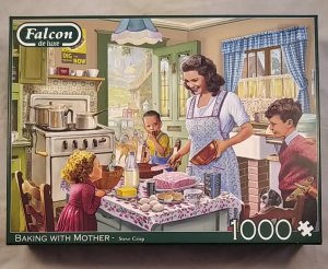 Baking with Mother [ 1000 Teile Puzzle]. Achtung: Nicht geeignet für Kinder unter 3 Jahren.