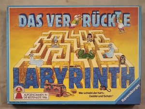 Das verrückte Labyrinth (Holzspielsteinen, ältere Version 1986)[Kinderspiel]. Achtung: Nicht geeignet für Kinder unter 3 Jahren.