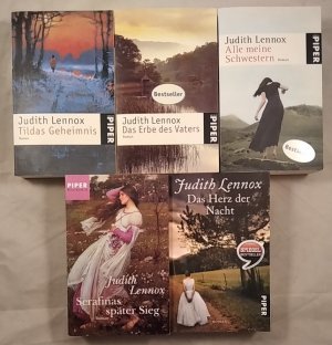 Konvolut von 5 englischen Romanen von Judith Lennox (5 Bücher).