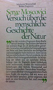 Versuch über die menschliche Geschichte der Natur. (Weißes Programm)