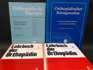 antiquarisches Buch – Matzen, P. F – Lehrbuch der Orthopädie. 2 Bände komplett mit 2 Zugaben. Band 1) Allgemeiner Teil; Band 2) Spezieller Teil; Zugabe 1) P.F. Matzen/ H.K. Fleißner: Orthopädischer Röntgenatlas; Zugabe 2) G. Chapchal/ D. Waigang: Orthopädische Therapie.