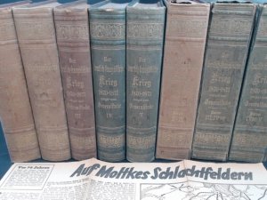 Der Deutsch-Französische Krieg 1870-1871 in 5 Bänden mit 3 Kartenmappen.