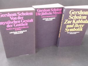 Von der mystischen Gestalt der Gottheit/Die jüdische Mystik/Zur Kabbala und ihrer Symbolik. Drei Bücher zusammen.