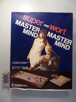 gebrauchtes Spiel – Super Master Mind und Wort Master Mind [Denk-/Geschicklichkeits-/Taktikspiel für 2 Personen]. Invicta Nr. 24175 2. ACHTUNG! FÜR KINDER UNTER 3 JAHREN NICHT GEEIGNET!