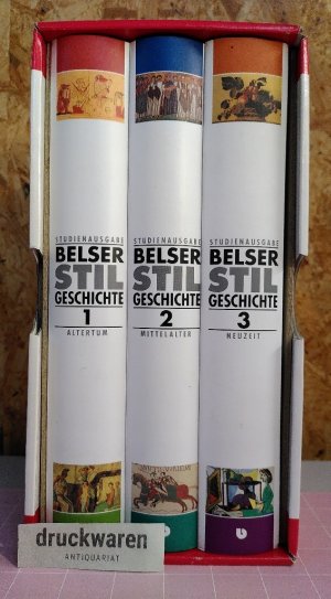 gebrauchtes Buch – Belser Stilgeschichte: Altertum. Mittelalter. Neuzeit [3 Bd. komplett]. Studienausgabe.