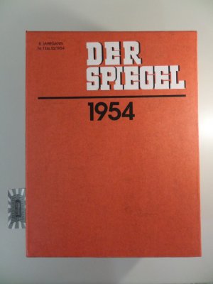 Der Spiegel. Jahrgangsausg. im Schuber: 8. Jahrgang 1954. 52 Hefte in zwei Bänden.