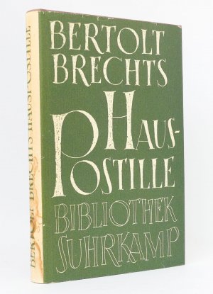 antiquarisches Buch – Bertolt Brecht – Bertolt Brechts Hauspostille : Mit Anleitungen, Gesangsnoten und einem Anhang. (Reihe: Bibliothek Suhrkamp, Band 4)