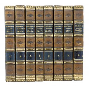 Shakspeare's [Shakespeares] dramatische Werke (8 von 9 Bänden) : Erster bis fünfter Theil und siebenter bis neunter Theil in acht Bänden - ohne Band/Theil […]