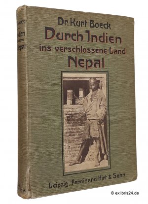 antiquarisches Buch – Kurt Boeck – Durch Indien ins verschlossene Land Nepal : Ethnographische und photographische Studienblätter : Mit 36 Separatbildern, einem Panorama und 240 Abbildungen im Text, sämtlich nach photographischen Aufnahmen des Verfassers, sowie einer Kartenskizze